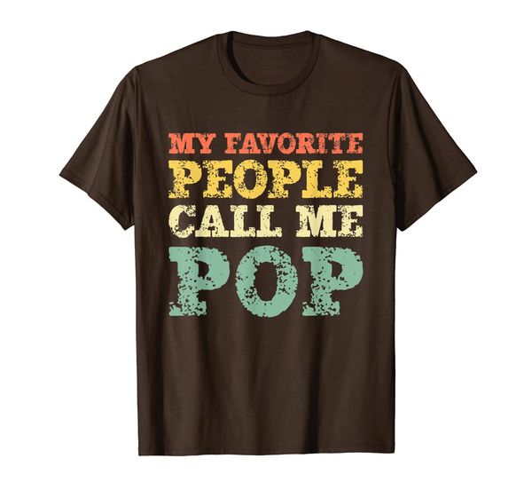 

my favorite people call me pop vintage gift t-shirt, White;black