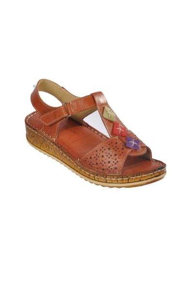 

sandals 21302 tan women 's genuine leather, Black