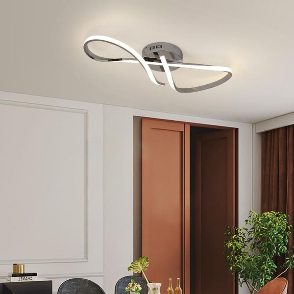 

mdwell gold/chrome plated modern led chandelier for foyer bedroom corridor kitchen ac110-220v modern chandelier light fixtures