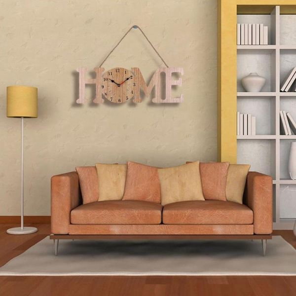 

wall clocks wall-mounted clock wooden home frame hanging modern design for living room bar decor decoration