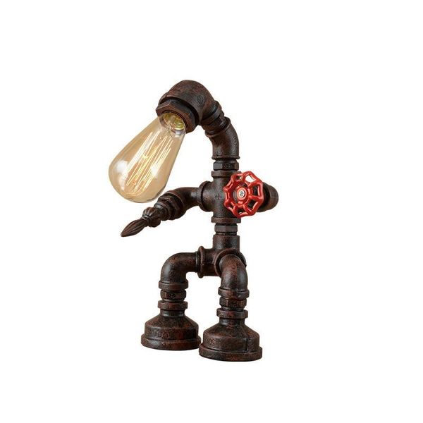 

table lamps american creative individual industrial style loft retro living room restaurant bar cafe study water pipe lamp