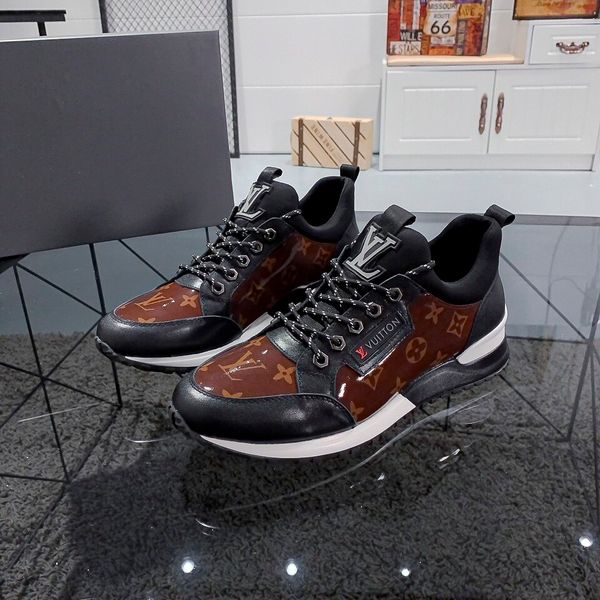 

sports shoes luxury comfortable men&#39s shoes designer casual lace up men&#39s shoes original shoe box806, Black