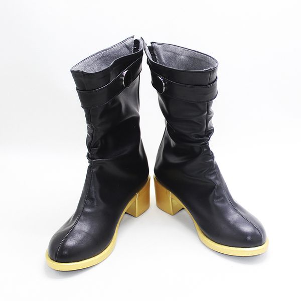 

japanese anime jujutsu kaisen cosplay fantasy shoes halloween harujuku short boots for zenin maki women's cos so2w, Black