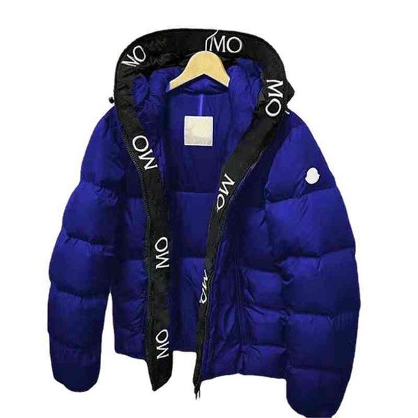 

designer luxury monclair classic winter men jackets women down fashion hip hop cap pattern print coats outdoor warm casual parkas coat, Black