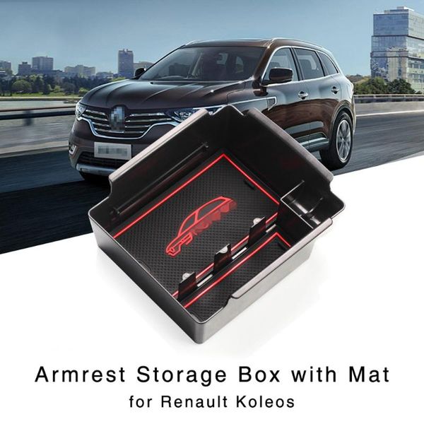 

car organizer armrest storage box for koleos 2021 central console glove tray