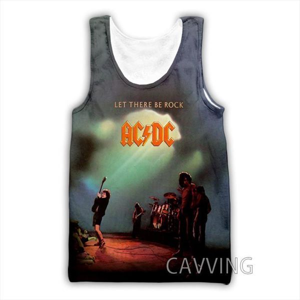 

fashion women mens 3d print ac dc rock band tank harajuku vest summer undershirt shirts streetwear, White;black