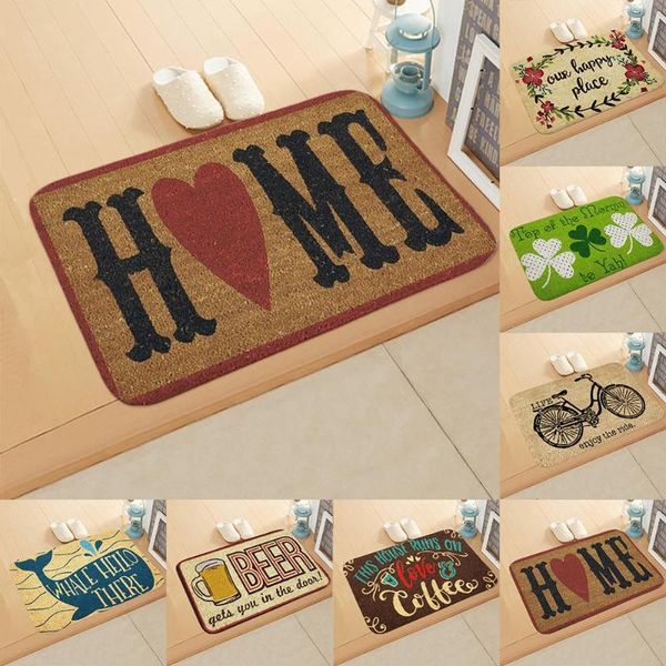

cushion/decorative pillow home letter print door mat rectangle non-slip carpet bedroom kitchen entrance floor doormats