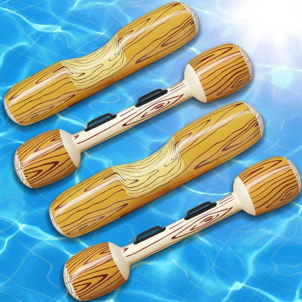 

inflatable floats & tubes summer outdoor beach pool swimming rings women men double beat swim log stick set ring water sports