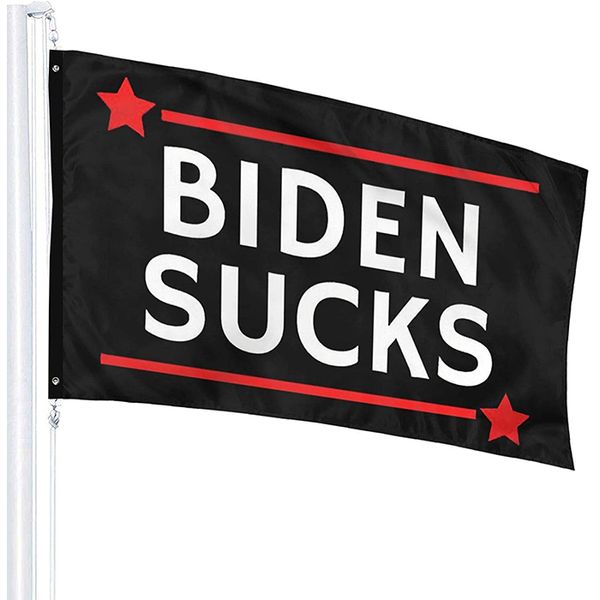 Bandiere personalizzate non Biden, bandiere 3X5FT striscioni stampa digitale tessuto in poliestere, pubblicità interna appesa, spedizione gratuita