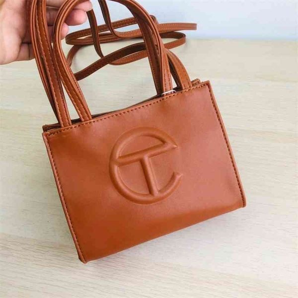 

Telfar shopping classic shoulder diagonal bag + portable fashion casual three-dimensional Tote Bag, Sky blue