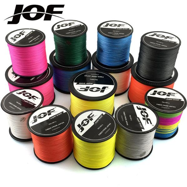 

jof brand pe braided 4 strand 10-120lb multifilament fishing line for carp fishing wire 500m 300m