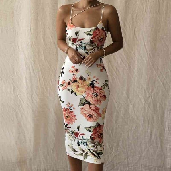 

casual dresses summer spaghetti strap dress women flower print sleeveless beach ladies stretch bodycon high waist party vestidos s, Black;gray
