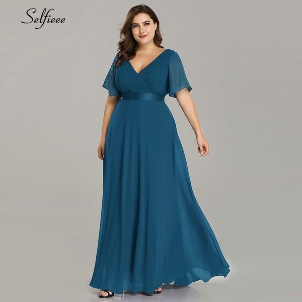 

plus size dresses for women 4xl 5xl 6xl new beach long summer dress elegant v neck chiffon party dress night robe longue boheme 210316, Black;gray
