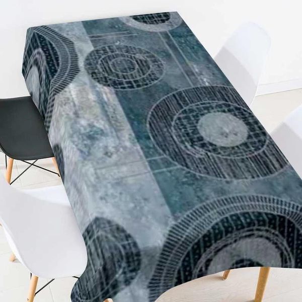 

table cloth nordic style geometry printing tablecloth for