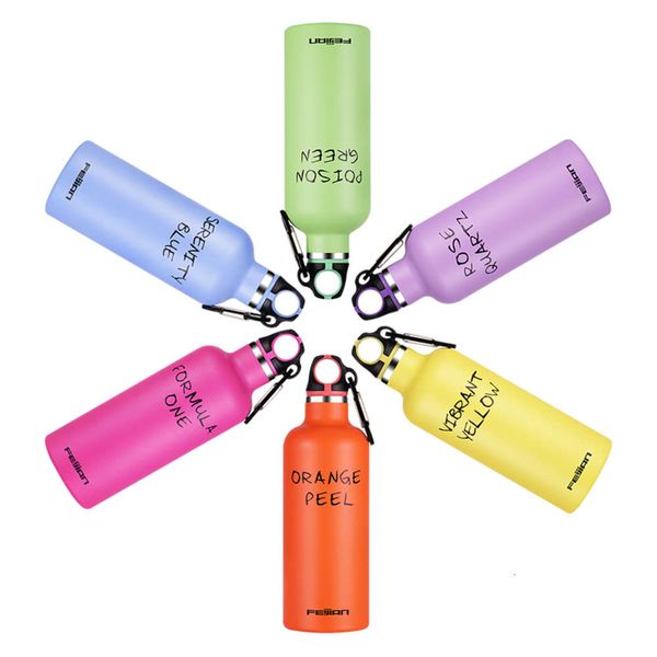 

sports bottle with hook, 500ml, portable bottle, stainls steel water bottl, mugs, vacuum thermos flask, 6 colors