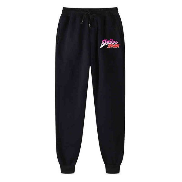 Jojo Bizarre Adventure Pantaloni in pile Anime Hanako Kun Stampato Uomo Donna Pantaloni da jogging Hip Hop Streetwear Uomo Pantaloni sportivi G0104