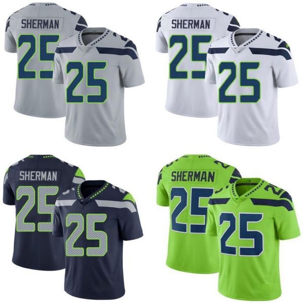 

seattle seahawks men #25 richard sherman women youth jersey, Black