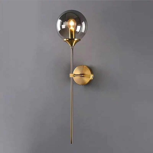 

bedside wall lamp post-modern creative living room background wall l study corridor decoration personality glass lamp