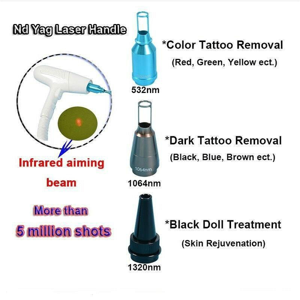 

accessories & parts nd yag handle for tattoo removal machine 532nm 1064nm 1320nm 755nm ce