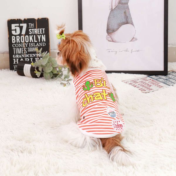 

pet spring and summer new vt elastic teddy dog cloth