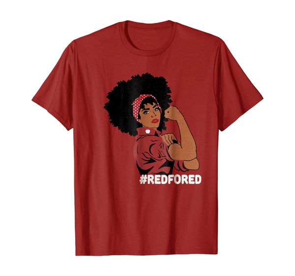 

redfored black women shirt strong afro t-shirt for teachers, White;black