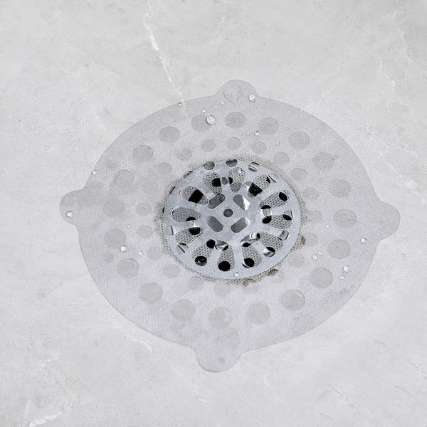 

other bath & toilet supplies 15pcs disposable bathroom kitchen floor drain sticker hair filter waste sink strainer non-woven fabric cleaning