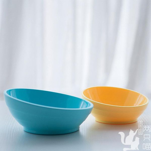 

cat bowls & feeders healthy colorful bowl single creative elevated raised comedouro gato ciotole per gatti pets yy50cb
