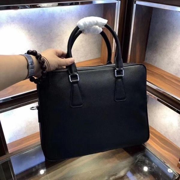 

cross pattern briefcase head leather computer business handbag
