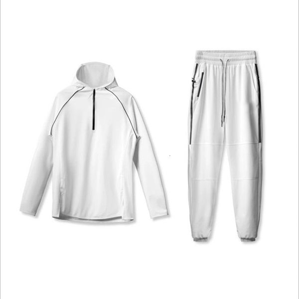 

2021 new 3xl autumn winter with hoodie sweatshirt cordon male suit sweater over two casual ensembles mrjy, Gray