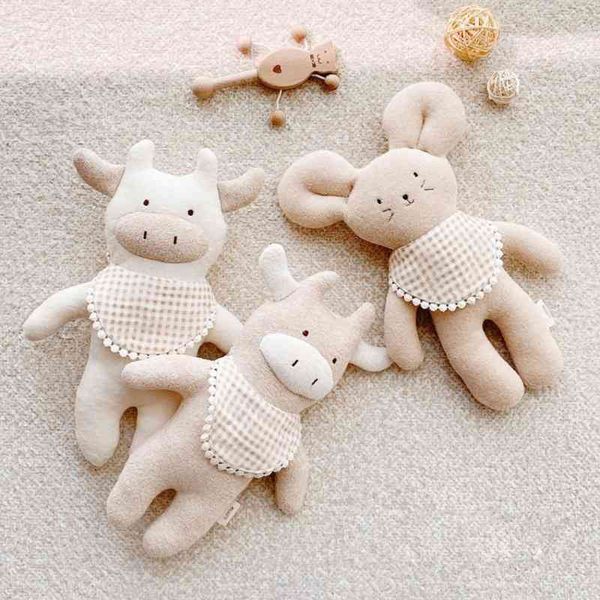 

ins cartoon cattle bear moose children's cloth doll baby comfort toy plush doll