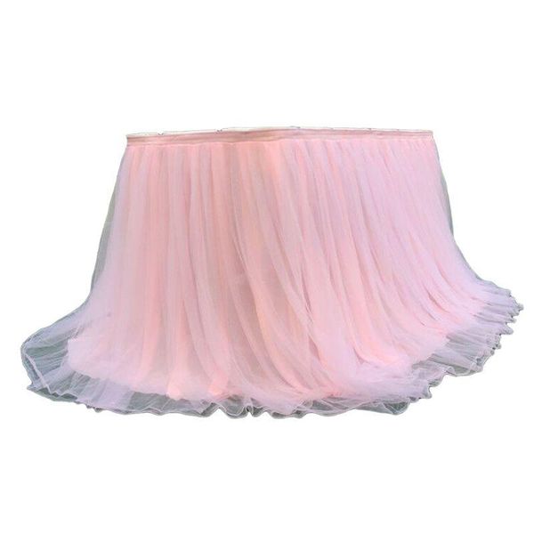 

colorful tablecloth tulle dessert reception table skirt decoration for wedding party home birthday diy material tutu r2ld