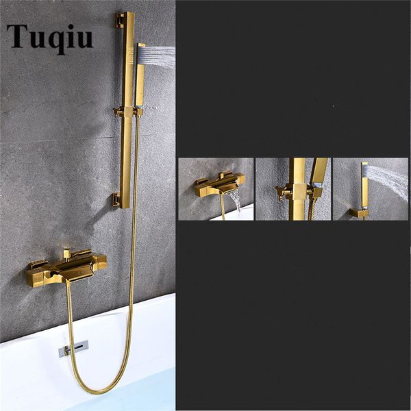 

2021 new set wall mounted white waterfall bathtub faucet, cold gold bath and shower mixer tap brass black/chrome 8dpa