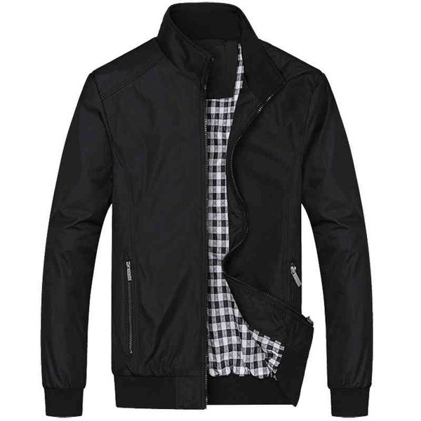 

new men fashion casual loose sportswear bomber mens ets and coats plus size m- 8xl, Black