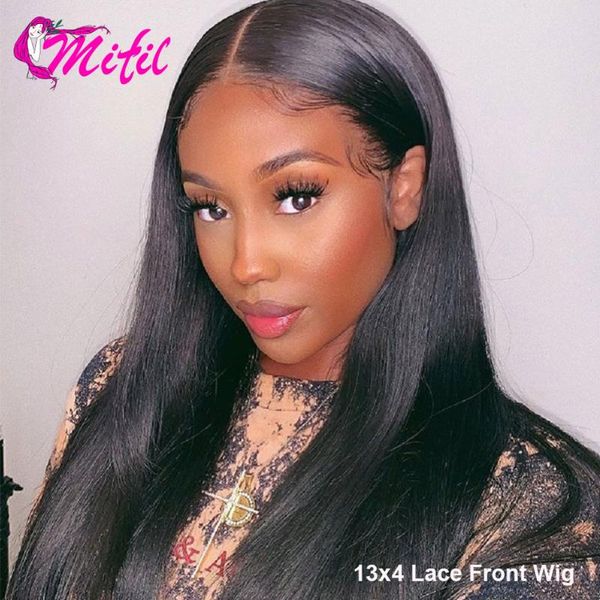

lace wigs 13 by 4 frontal wig transparent human hair front straight remy malaysian pre pluck #1b 150%, Black;brown