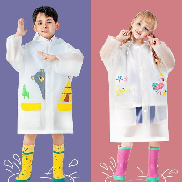 

raincoats plastic bag raincoat hat reflective transparent long coat kids waterproof poncho regenpak kind supplies bs50yy
