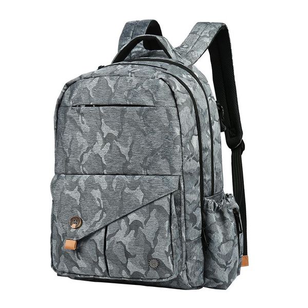 

backpack cai mummy daddy camouflage diaper mother back bag zipper men women travel bags multi-function anti-theft high capacity