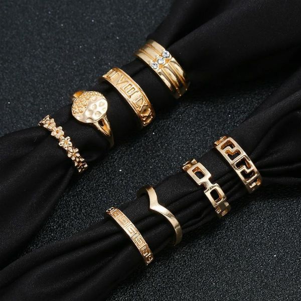 

wedding rings creative atmosphere alloy suit ring european and american fashion temperament multi- rhinestone simple, Slivery;golden