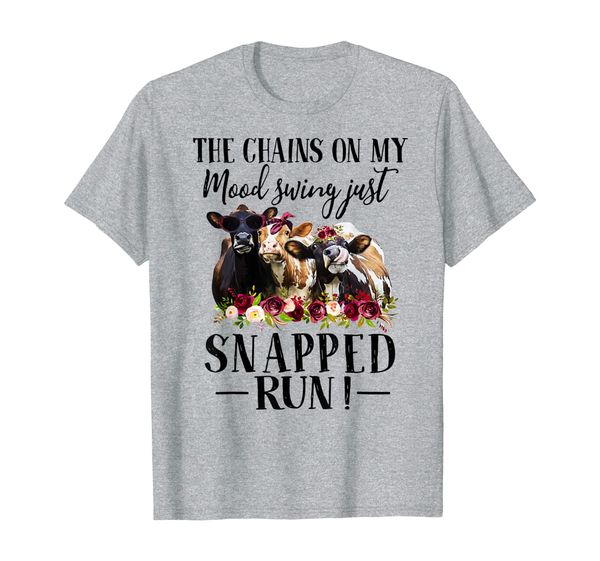 

the chains on my mood swing just snapped run shirt t-shirt, White;black