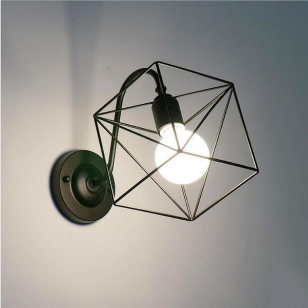 

retro industrial wall lamp led lamps vintage loft iron wall lamps three color living room bedroom e27 led bulb light