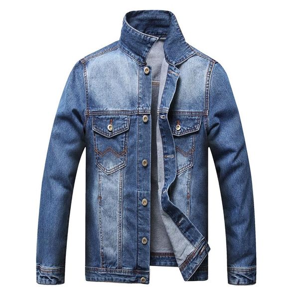 

men's jackets loose collar pocket denim jacket jaqueta masculina chaquetas varsity ropa hombre men, Black;brown
