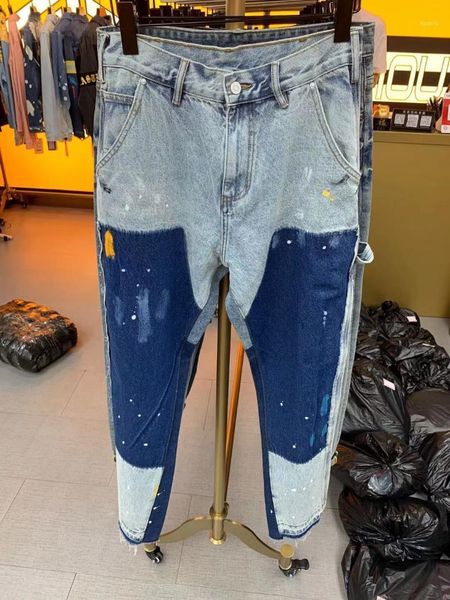 

qk40351fashion men's jeans 2021 runway luxury european design party style clothing, Blue