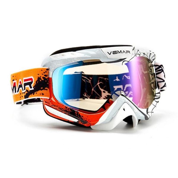 

outdoor eyewear motorcycle motocross goggles moto helmet sunglasses masque with elastic headband windproof anti-uv off road