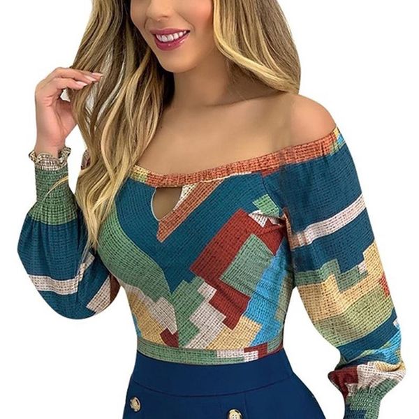 

women's t-shirt women autumn arrive hollow square dot print 2021 sell, White