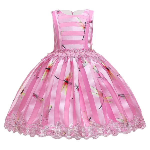 

kids dresses for girls princess dress girls dragonfly print dress princess dress children birthday girls clothing vestidos, Red;yellow