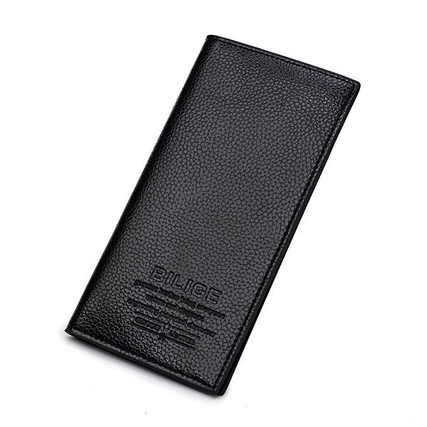 

one piece of her long money clip men dunne business wallet multi-card bit two fold pu leather, Red;black