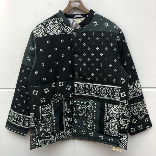 

2021 New Heavy Fabric Kapital Er Jacket Parkas Women 1:1 Top Quality Button Coats Outerwear Clothes Winter Coat Men Ubbv, Black