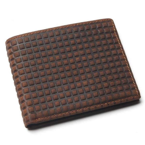 

wallets crazy horse leather man wallet with card page embossed pattern design imported mens genuine coin purse, Red;black