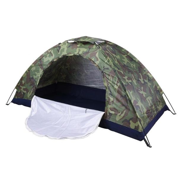 

tents and shelters outdoor portable camouflage beach tent camping for personal single layer polyester fabric pu1000mm carry bag travel