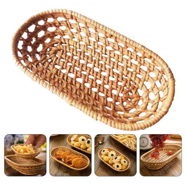 

storage baskets 1pc hand-woven flower basket fruit home sundries