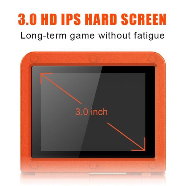 

v90 3-inch ips screen flip handheld console dual game console 2000 games for kid g6dc